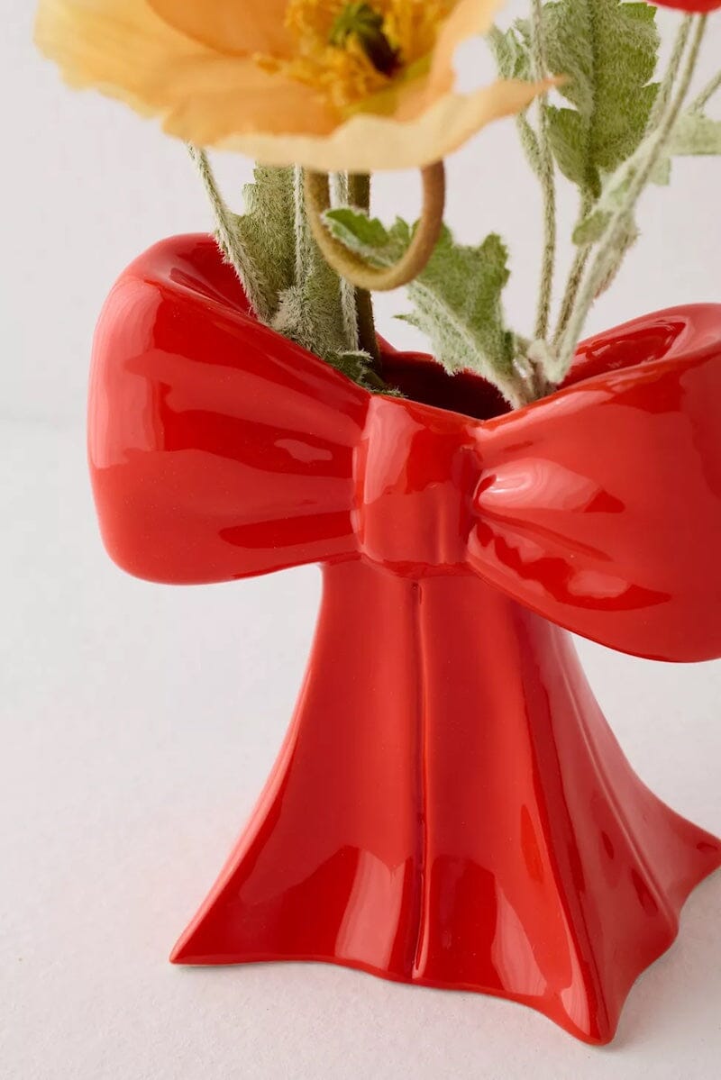 Red Bow Vase Home Decor DOIY Designs