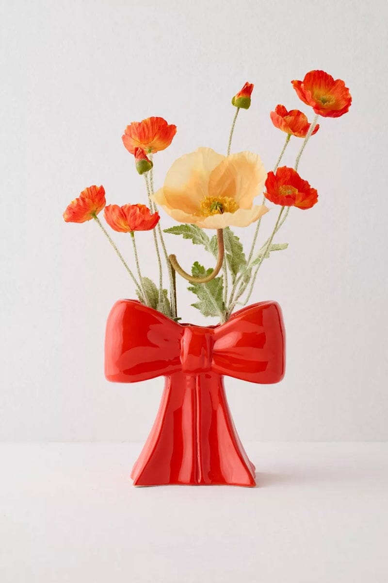 Red Bow Vase Home Decor DOIY Designs