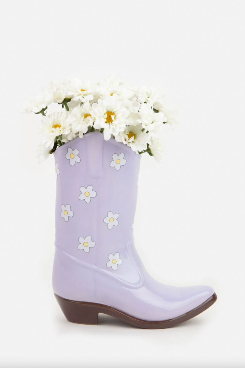 Rodeo Cowboy Boot Vase Home Decor DOIY Designs