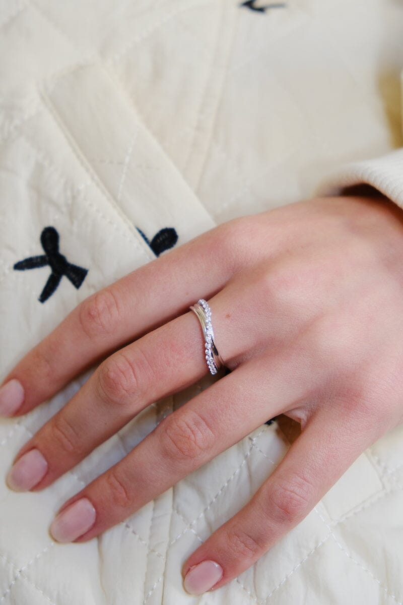 Rolling Waves Sterling Silver Ring Rings mure + grand