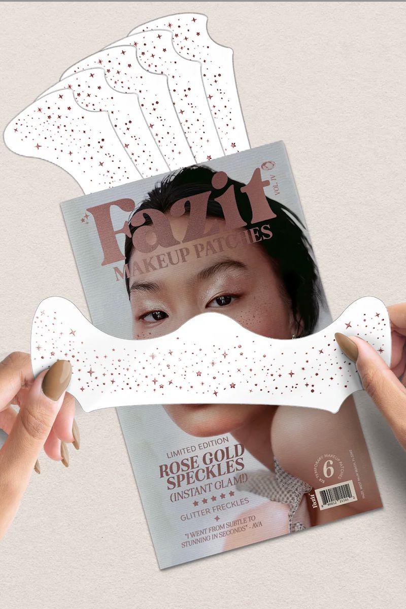 Rose Gold Stardust Speckles Makeup Patches Beauty fazit
