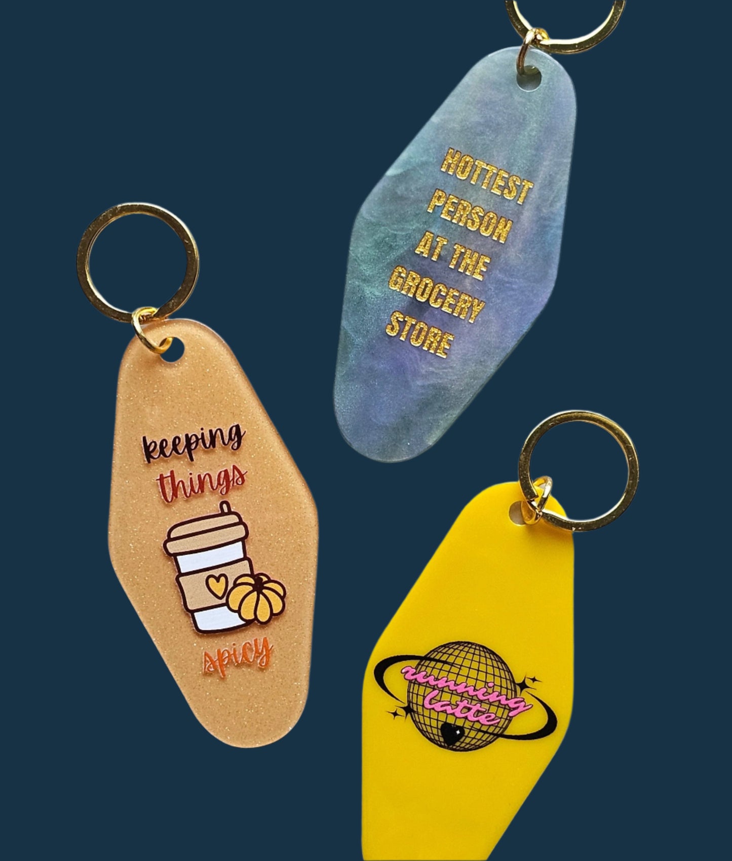 Running Latte Motel Keychain Keychain mure + grand