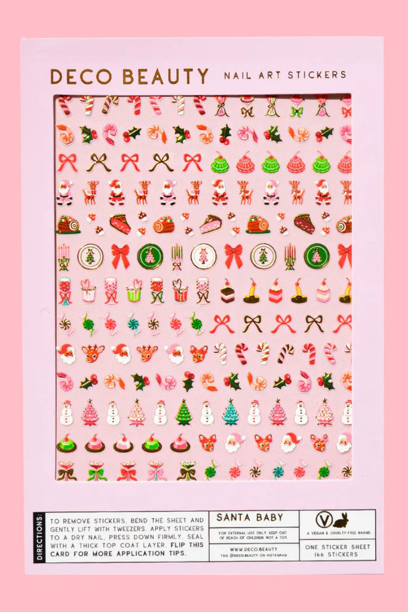 Santa Baby Nail Art Stickers Nail Deco Beauty