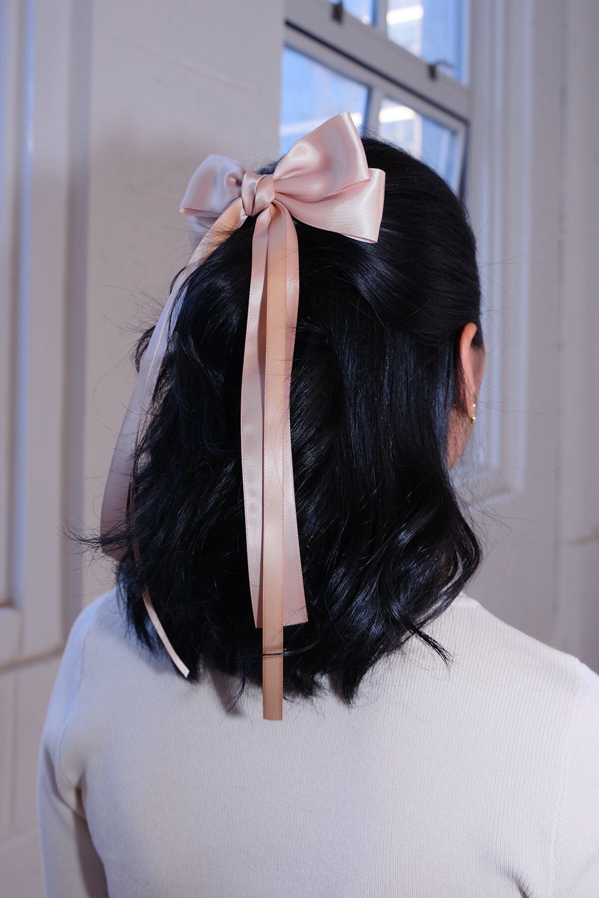 Satin Bow Hair Clip Hair Accessory mure + grand