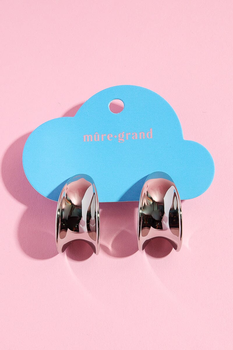 Serenity Scooped Hoop Earrings mure + grand
