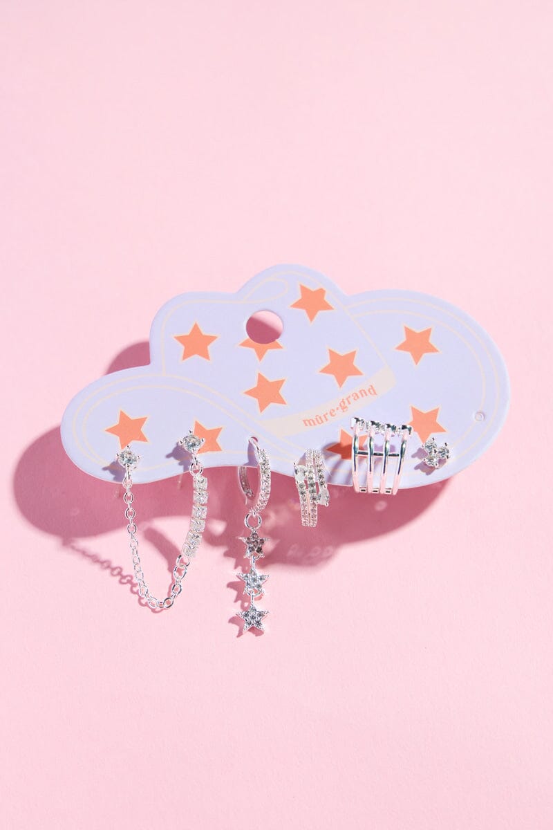 Skyla Earring Set Earrings mure + grand Silver