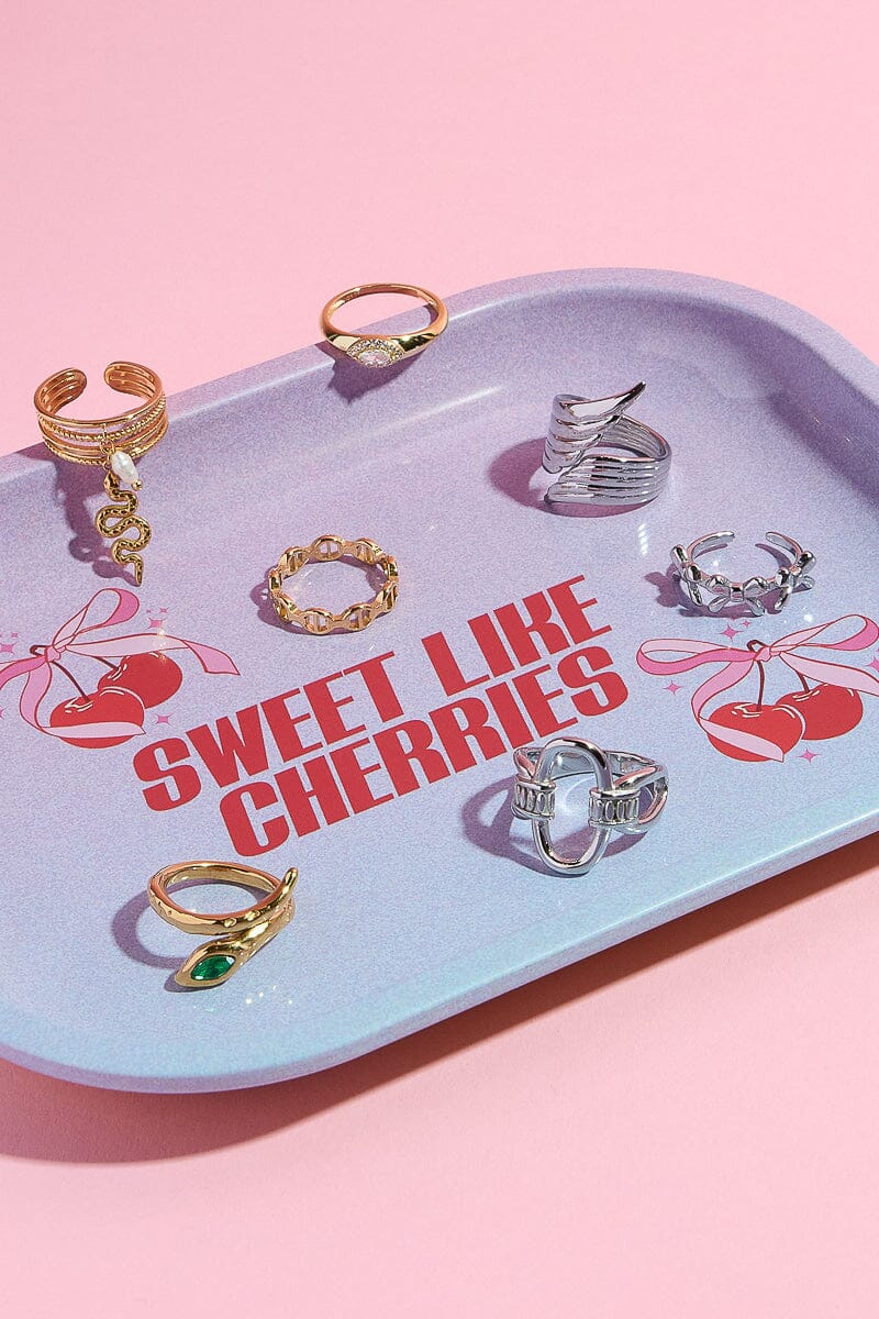 Slither Crystal Midi Ring in Gold Rings mure + grand