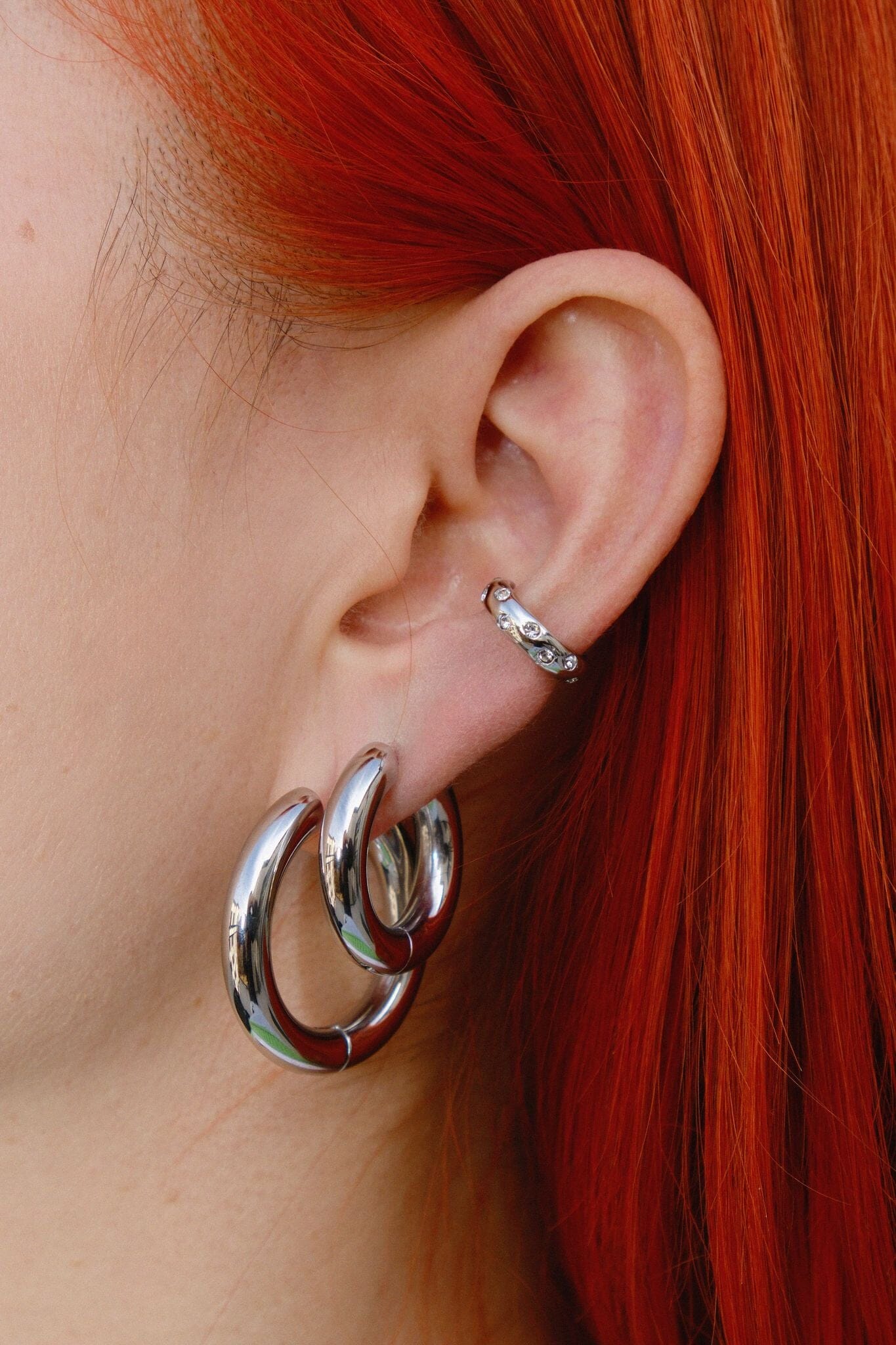 Sparkle Ear Cuff Earring mure + grand Gold