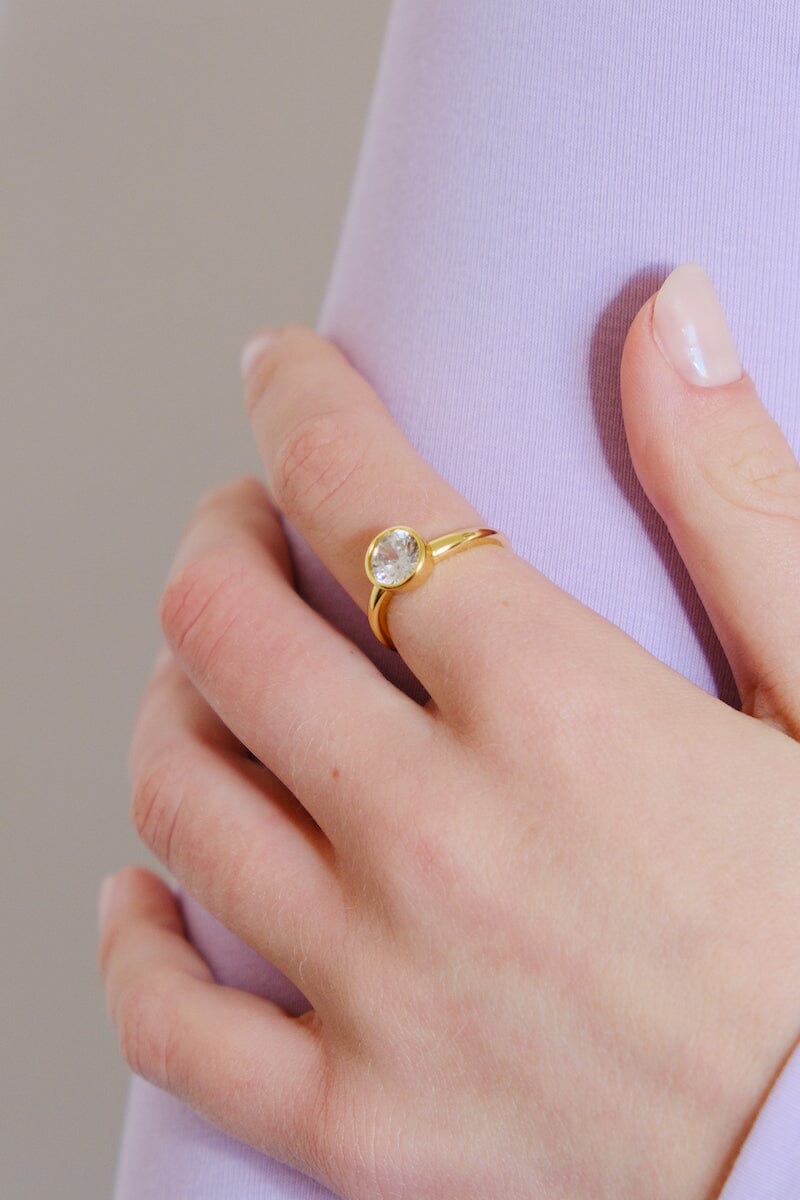 Spotlight Sterling Silver Ring Rings mure + grand 6 Gold