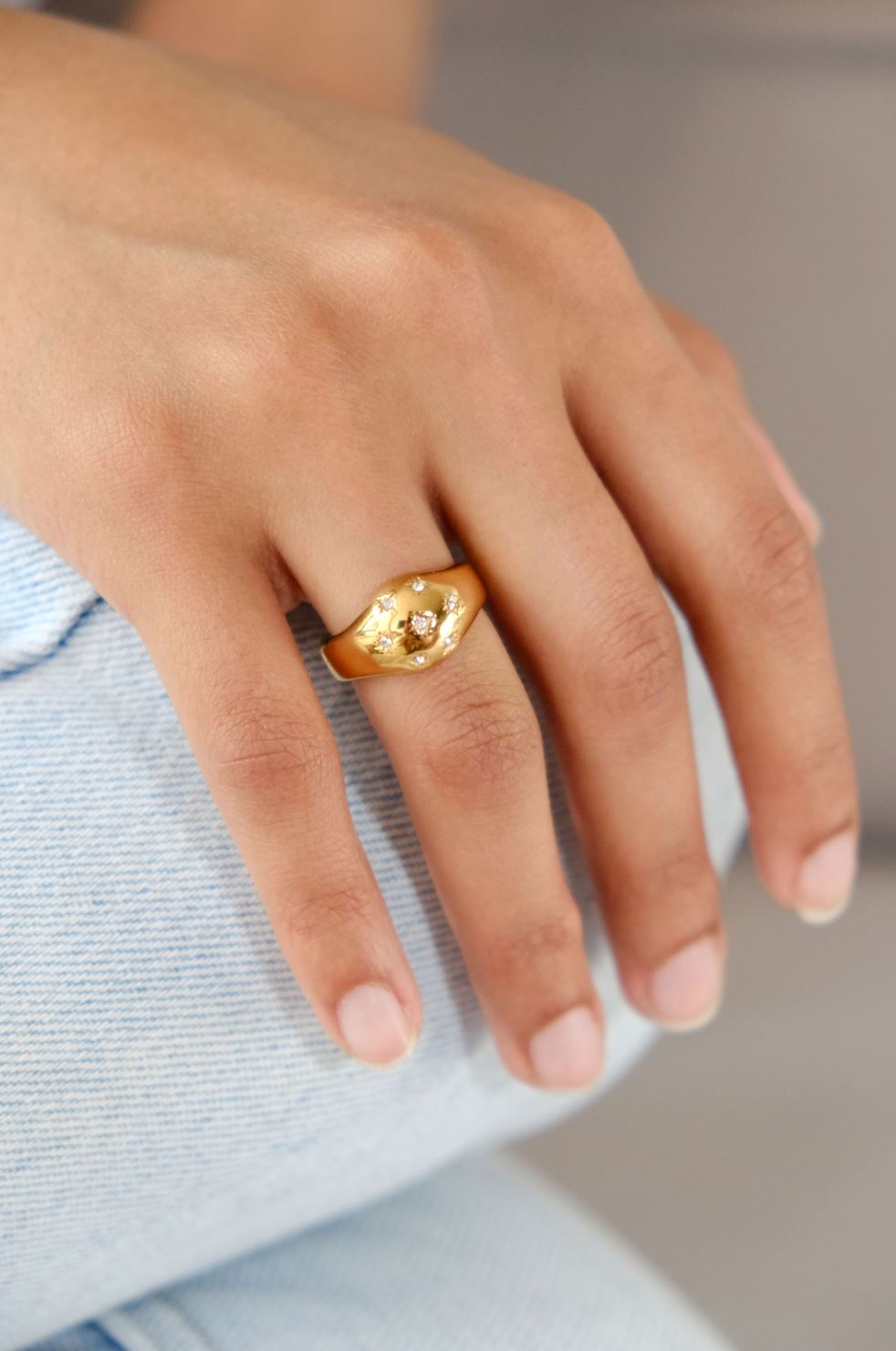 Starlight Stacking Ring Ring mure + grand