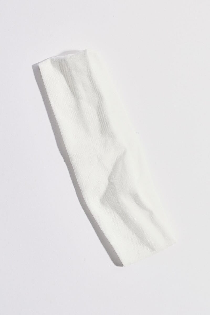 Stretchy Wicking Headband Hair Accessory mure + grand White