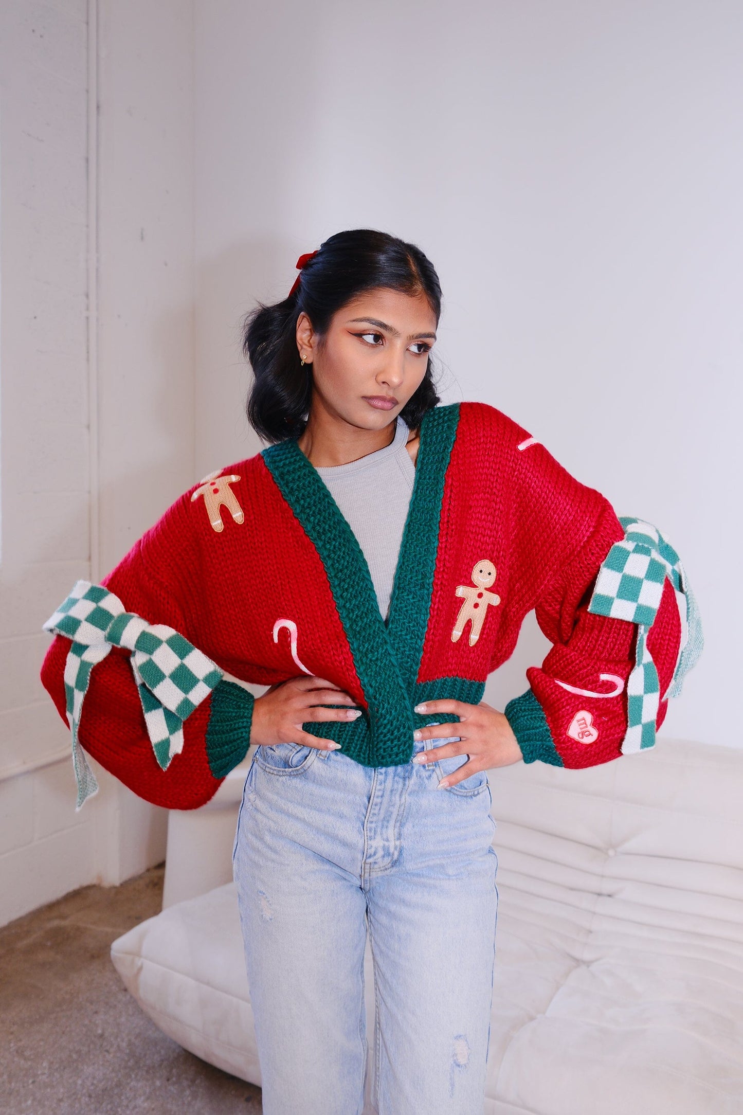 Sugar Plum Puff Cardigan Sweater mure + grand