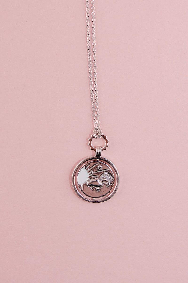 Sunny Skies Spinning Pendant Sterling Silver Necklace Necklaces mure + grand