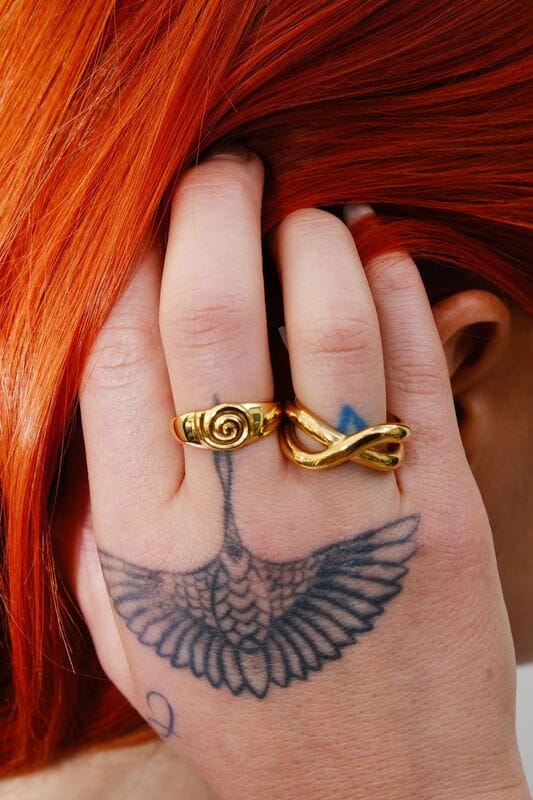 Swirl Sterling Silver Ring Rings mure + grand