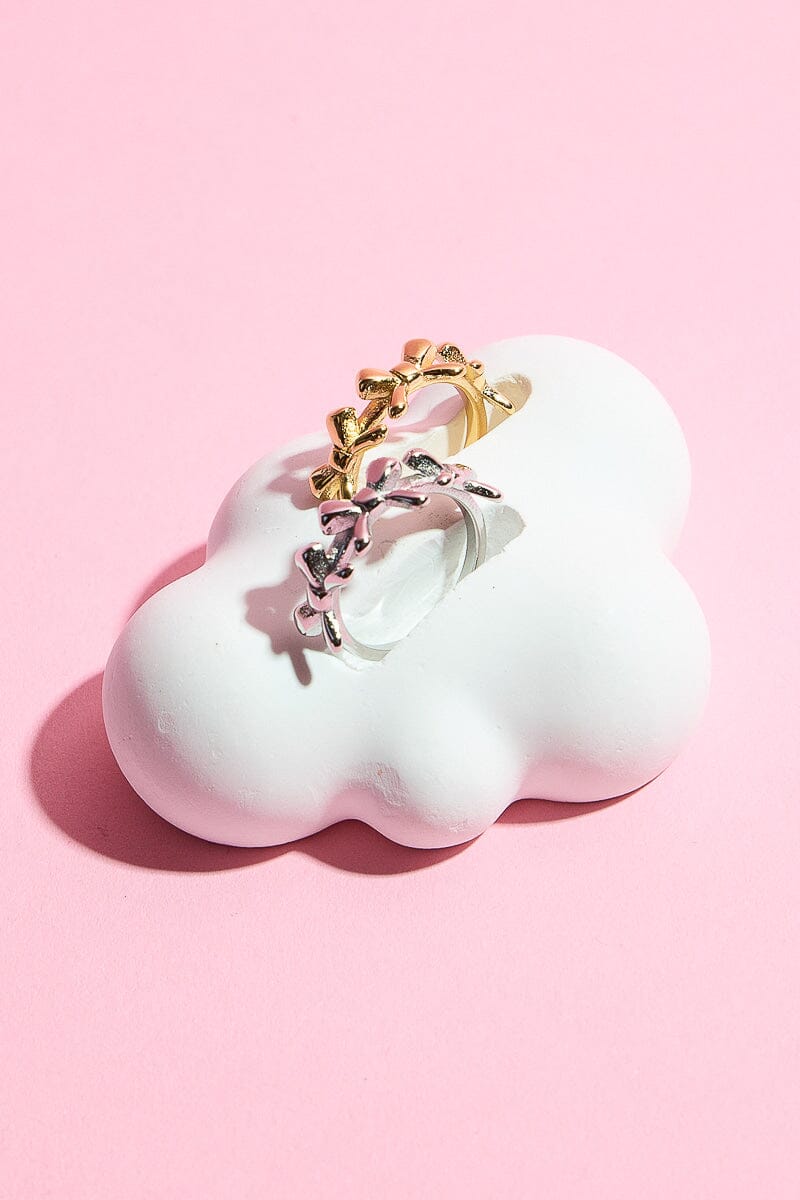 Three Bowknot Midi Ring Rings mure + grand