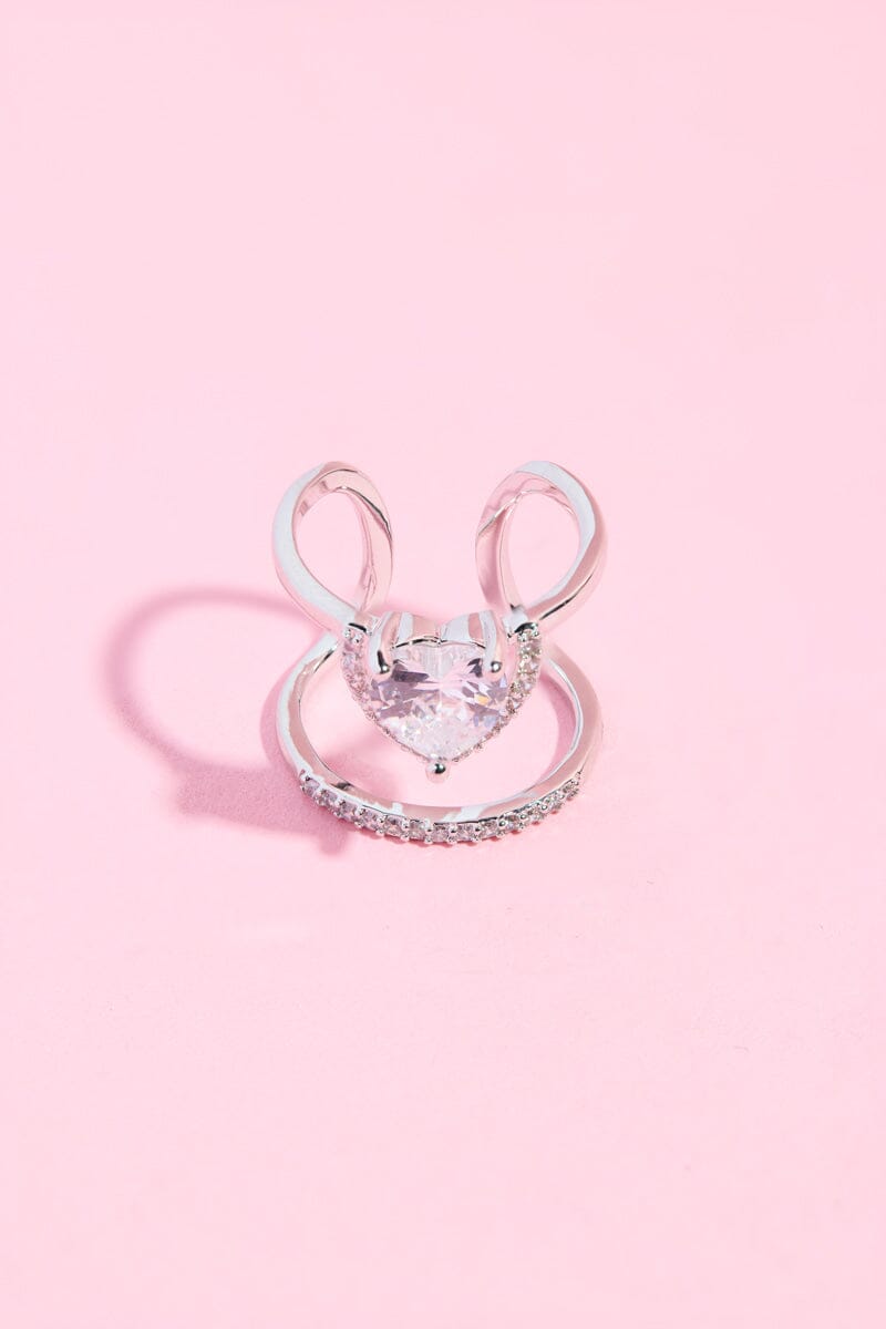 U R My Heart Nail Ring Rings mure + grand Silver