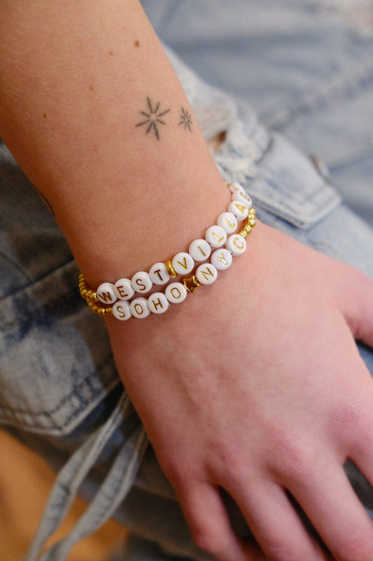 West Village NYC Inspirational Beaded Bracelet Bracelet mure + grand