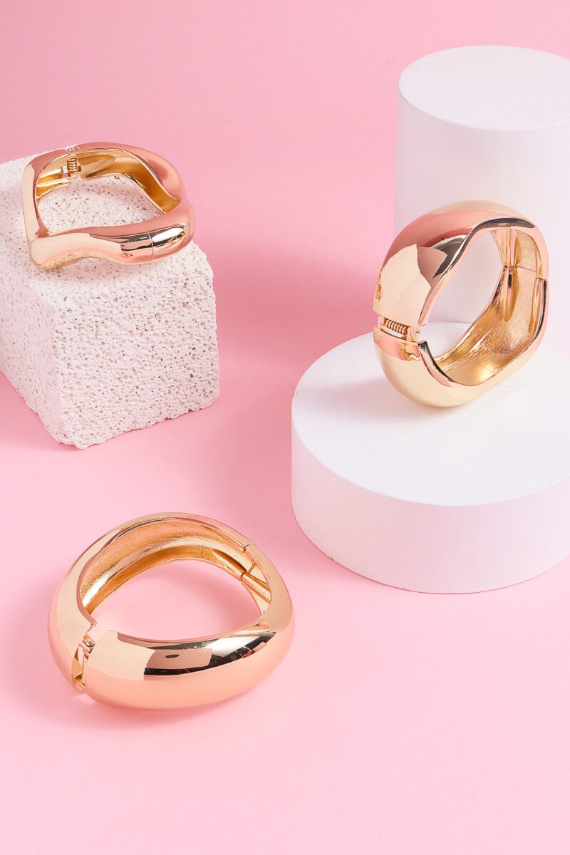 Wide Sparkly Cuff Bangle Bracelet Mure + Grand