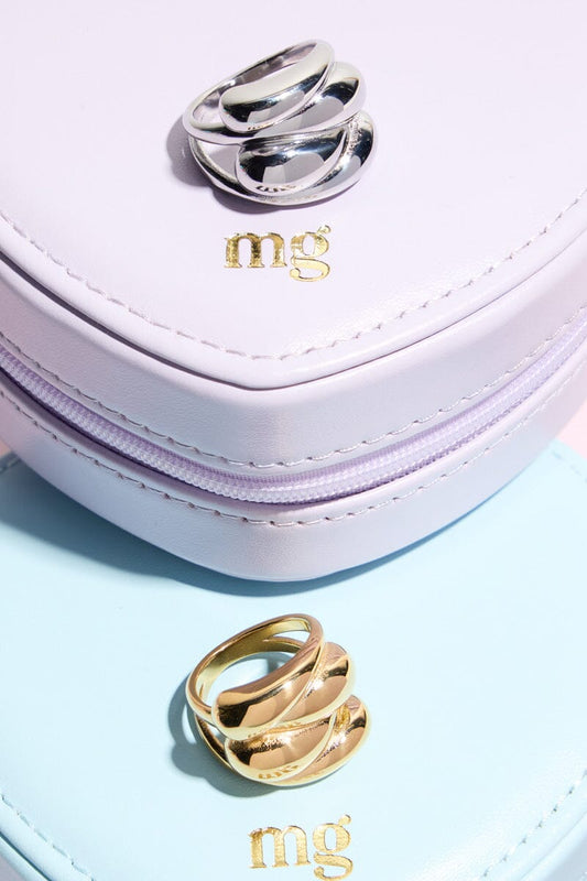 Willa Chunky Layered Stacking Ring Rings mure + grand