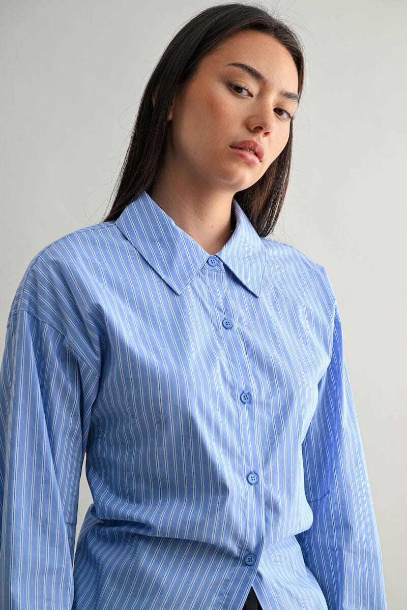 Yusra Back-Tie Detail Long Sleeve Shirt Clothing Luvée