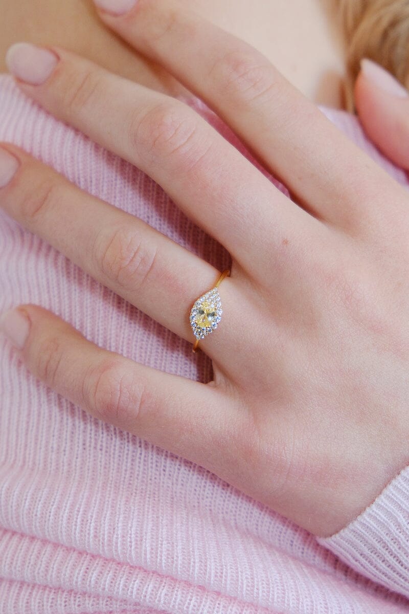 Zola Gemstone Sterling Silver Ring Rings mure + grand 6 Citrine