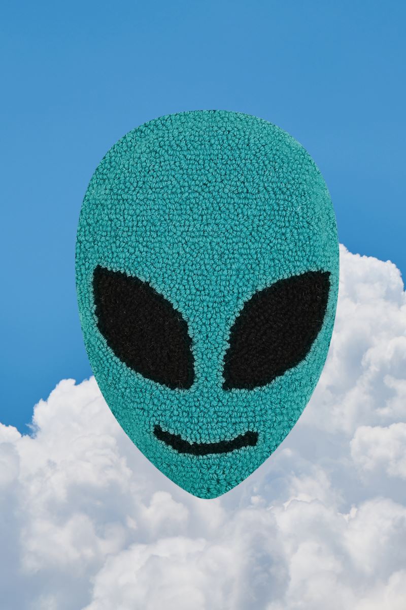 Alien Shaped Wool Throw Pillow Mure Grand