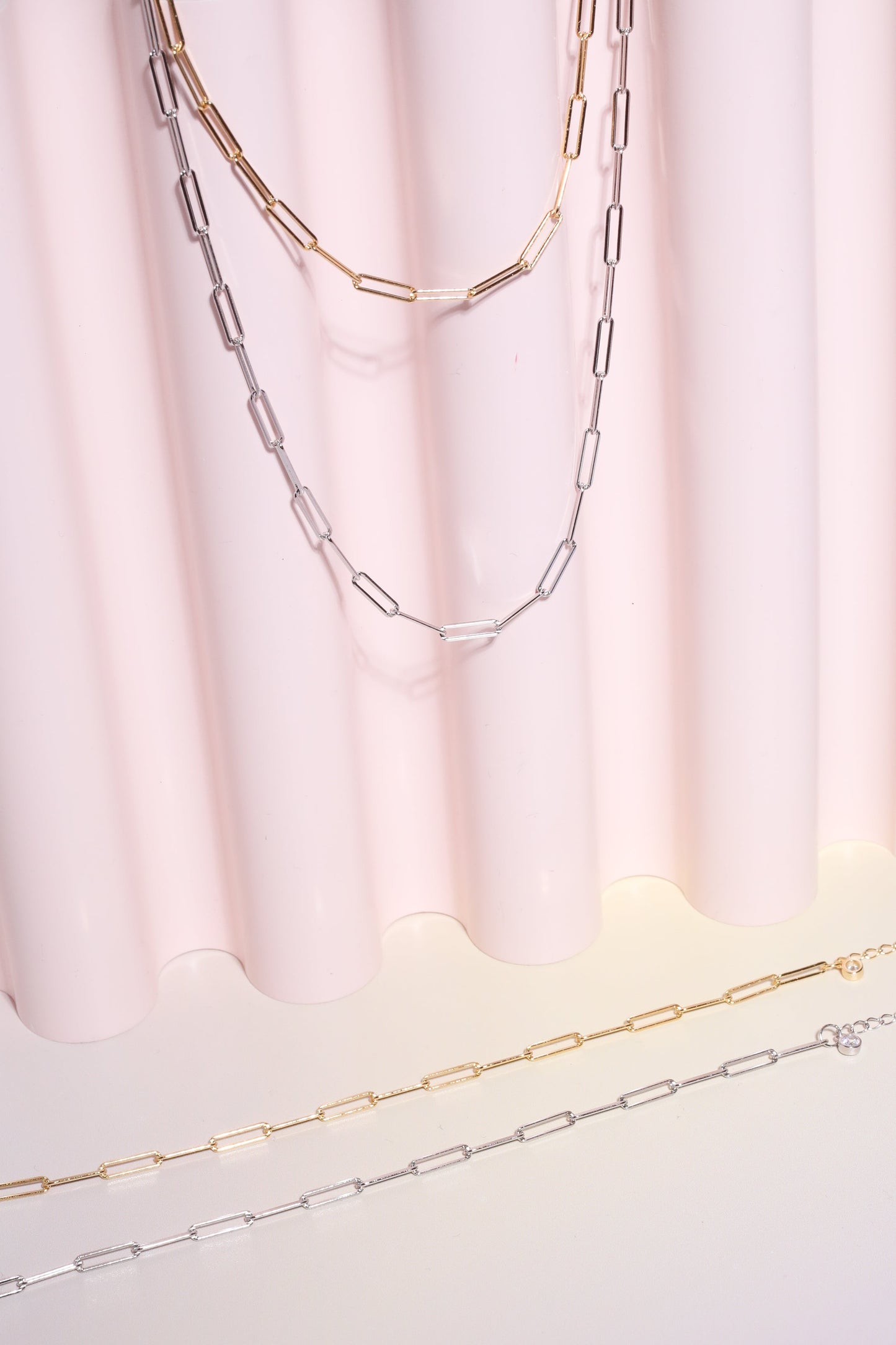 Alina Oval Chain Link Sterling Silver Necklace Necklace Mulberry & Grand
