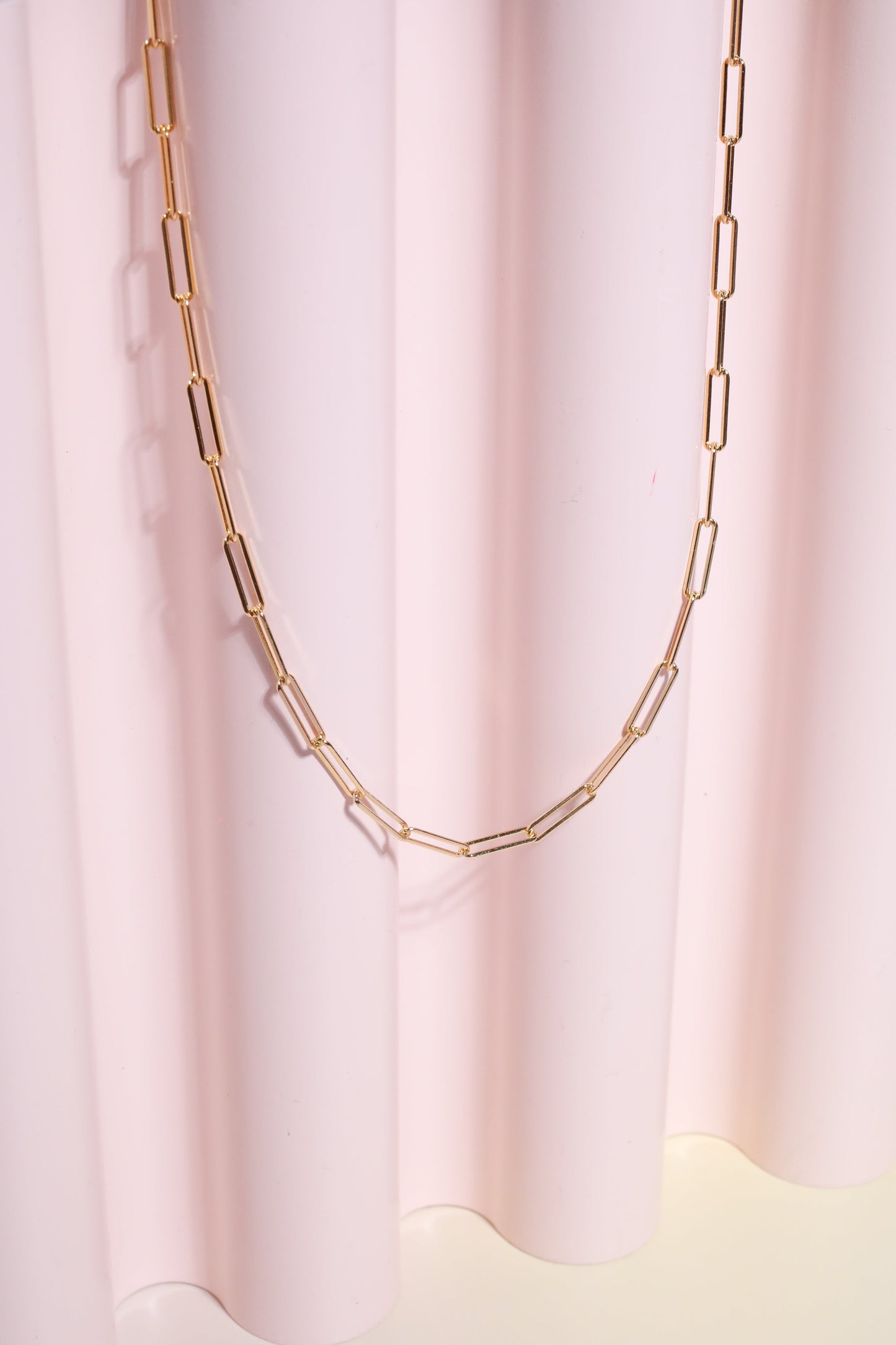 Alina Oval Chain Link Sterling Silver Necklace Necklace Mulberry & Grand Gold