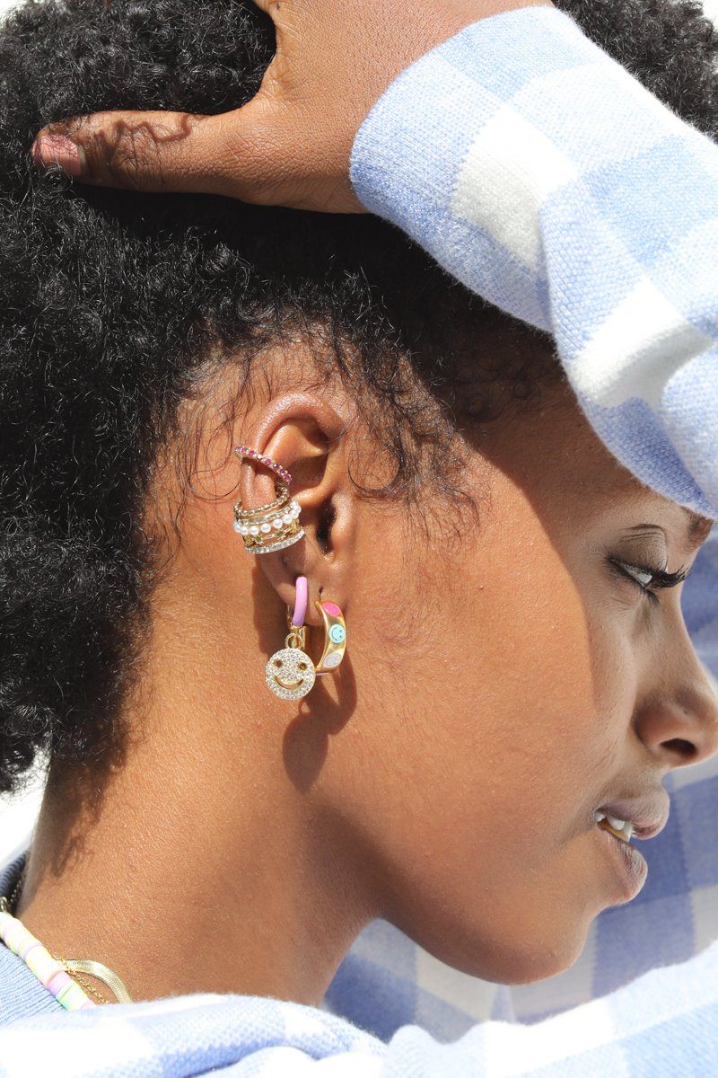 All Smiles Charm Dangle Earrings Earring Mure + Grand
