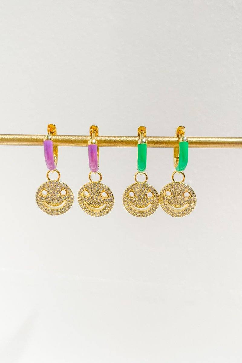 All Smiles Charm Dangle Earrings Earring Mure + Grand