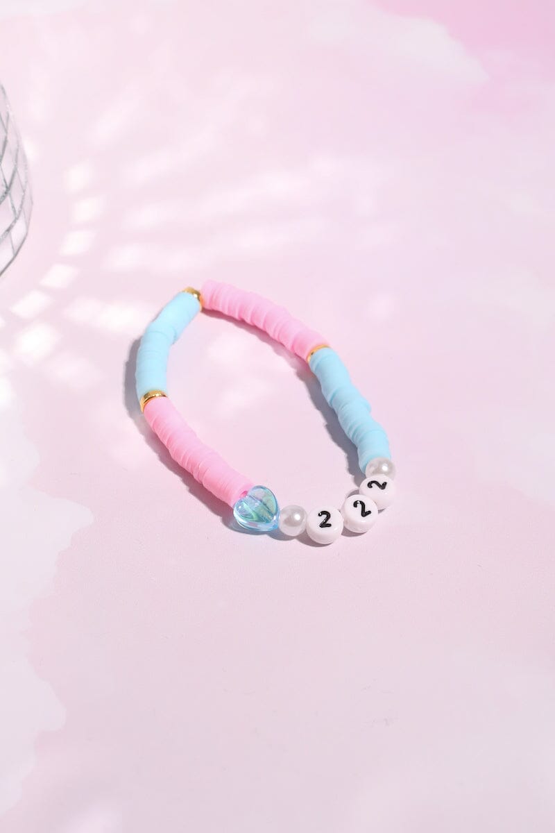 Angel Number Beaded Bracelet Bracelet mure + grand 222