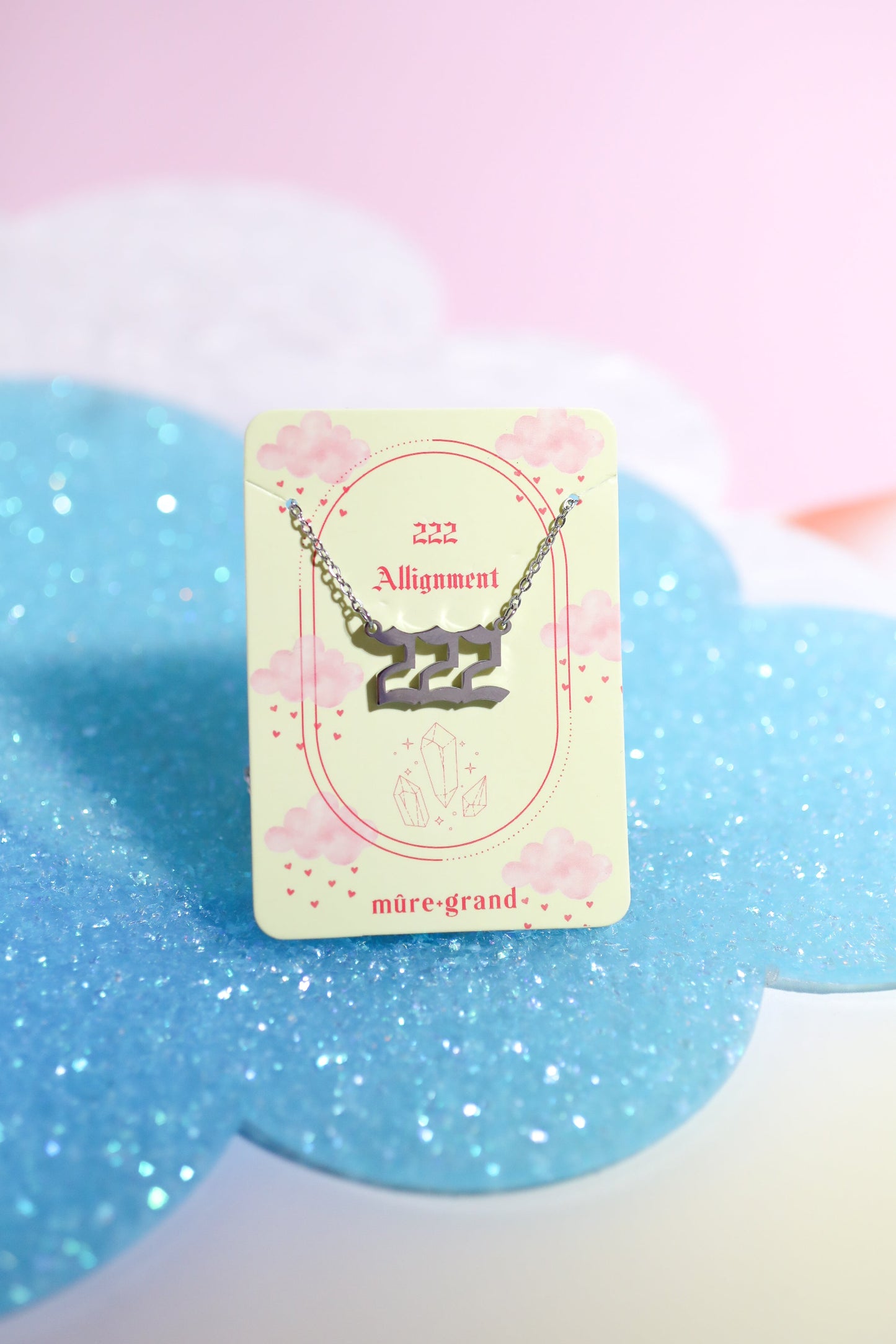 Angel Number Necklace Necklace Mure + Grand 222 Silver
