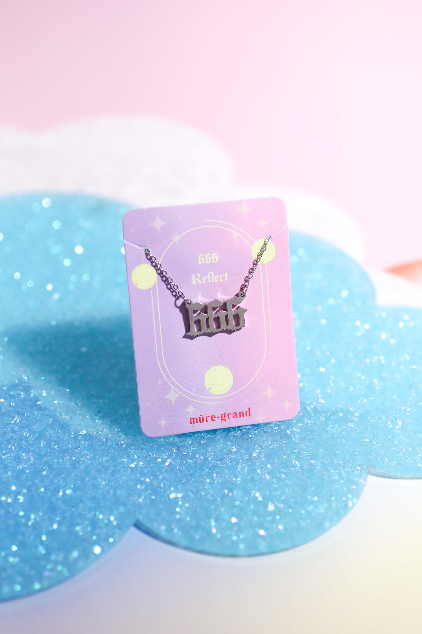 Angel Number Necklace Necklace Mure + Grand 666 Silver