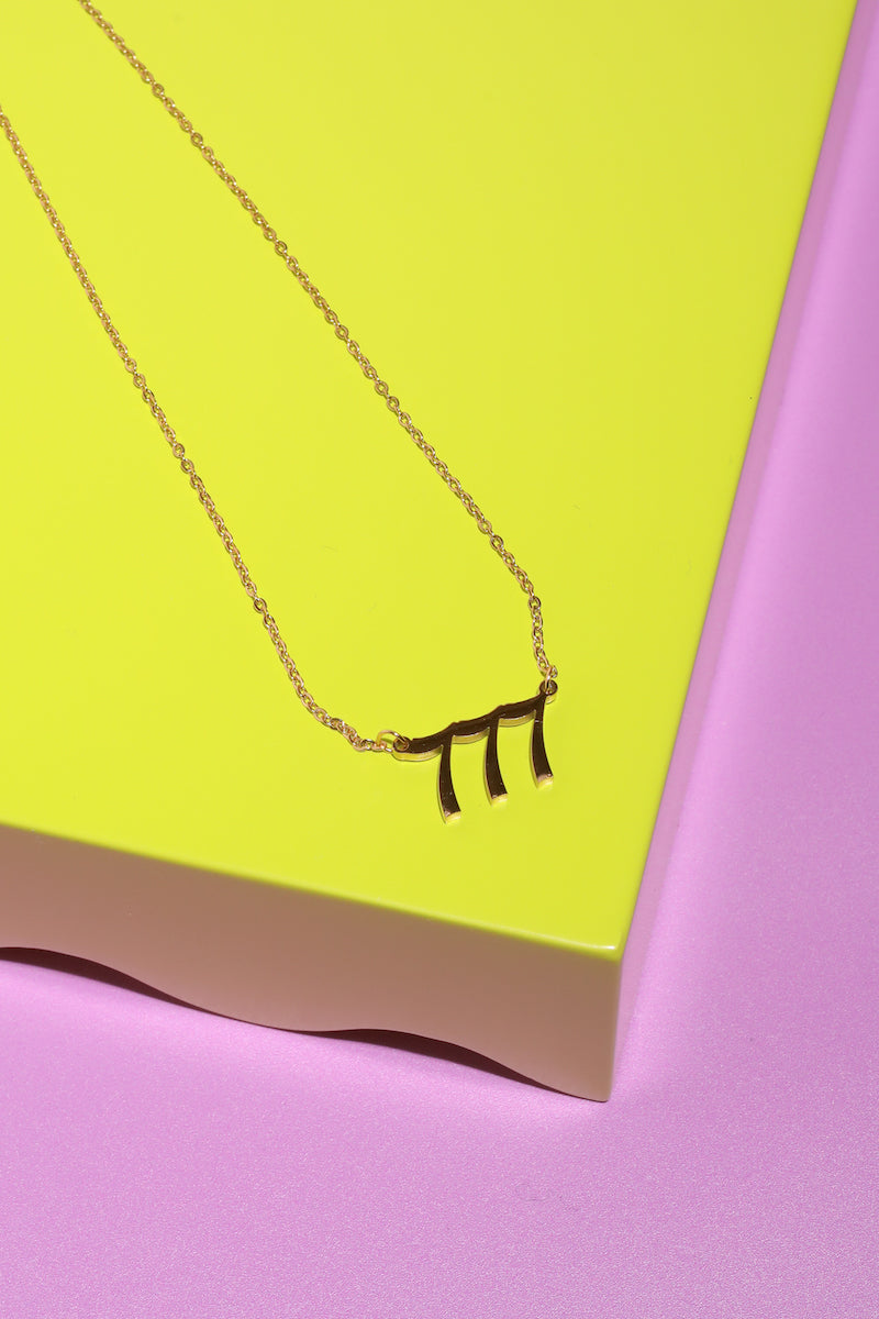 Angel Number Necklace Necklace Mure + Grand 777 Gold