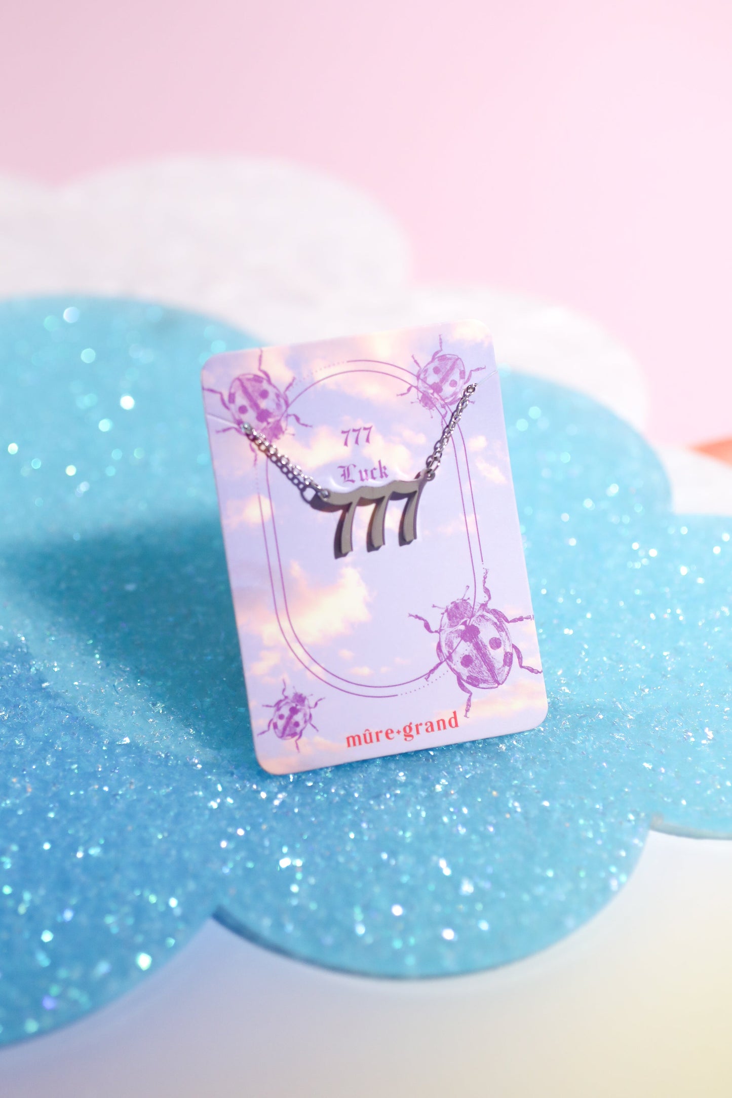Angel Number Necklace Necklace Mure + Grand 777 Silver