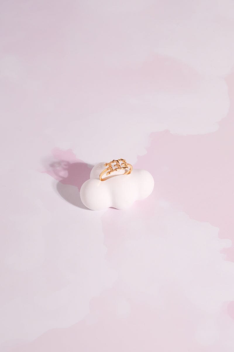 Angel Number Sterling Silver Ring Rings mure + grand 333