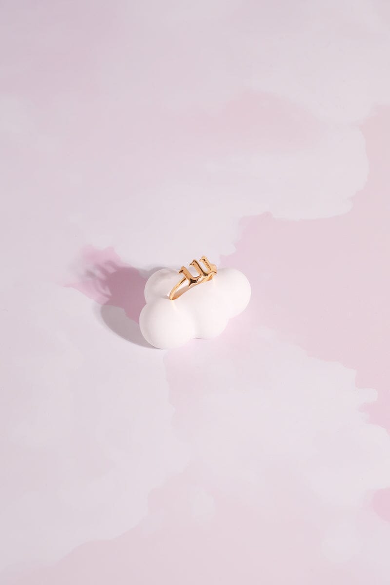 Angel Number Sterling Silver Ring Rings mure + grand