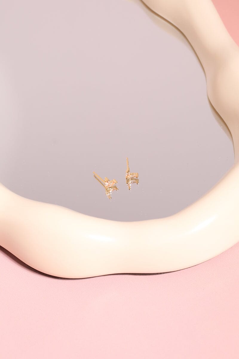 Angel Wings Sterling Silver Stud Earrings Earrings mure + grand Champagne