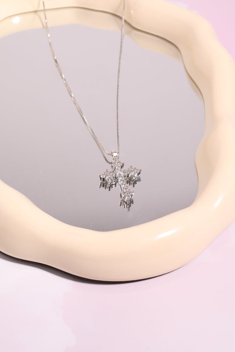 Aria Cross Necklace Necklaces mure + grand