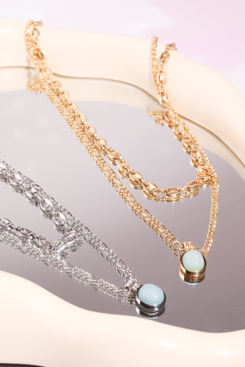 Athena Turquoise Chain Necklace Necklaces mure + grand