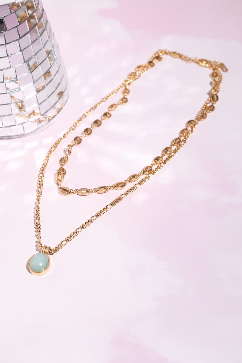 Athena Turquoise Chain Necklace Necklaces mure + grand