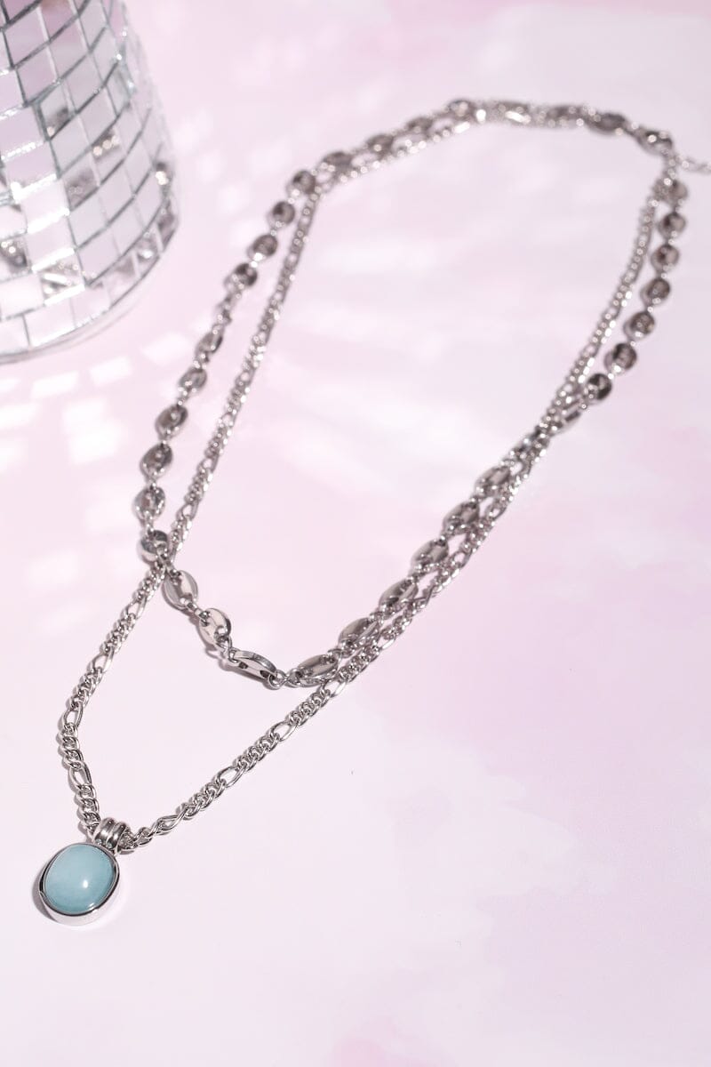 Athena Turquoise Chain Necklace Necklaces mure + grand
