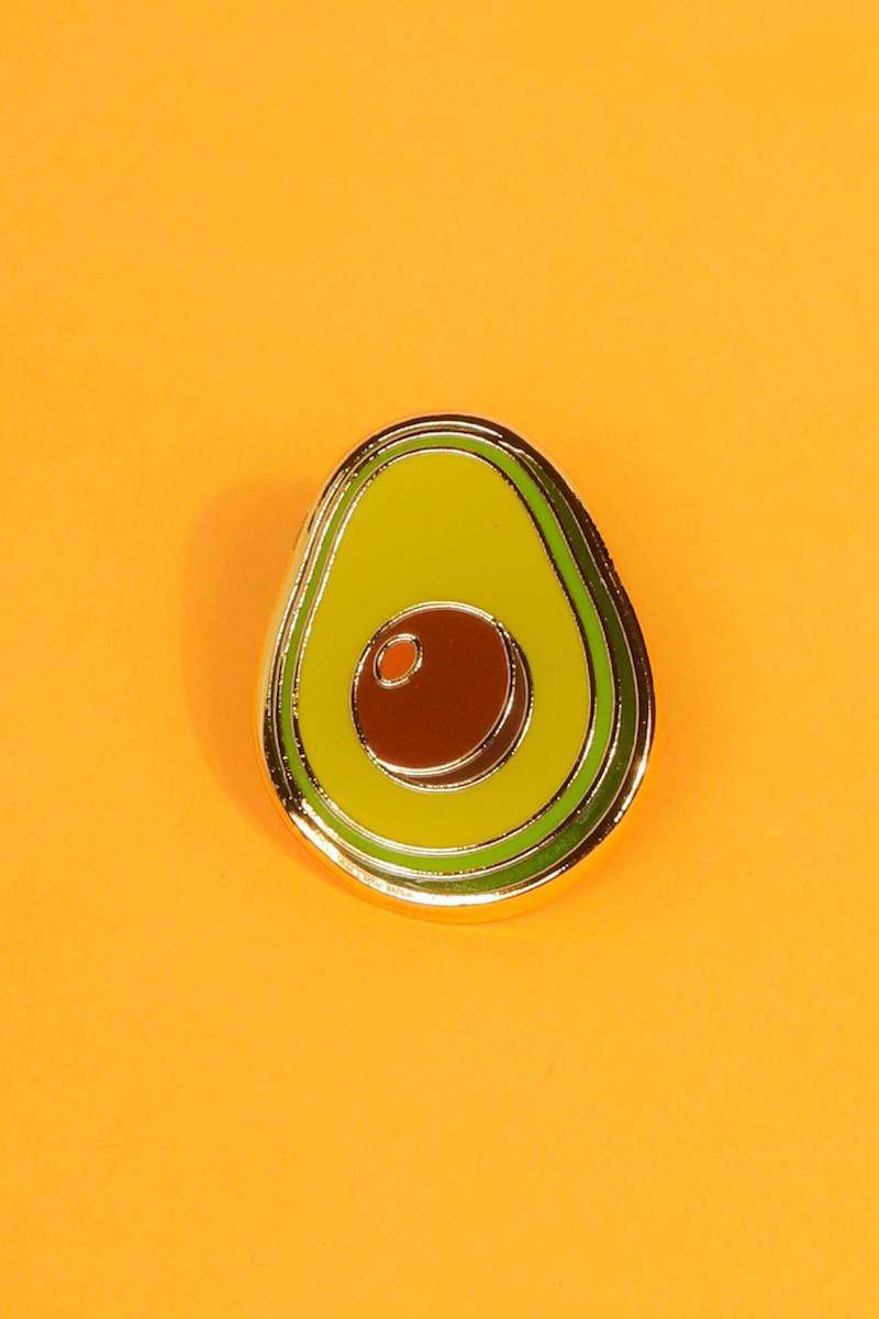 Avocado Enamel Pin Enamel Pin Patches & Pins