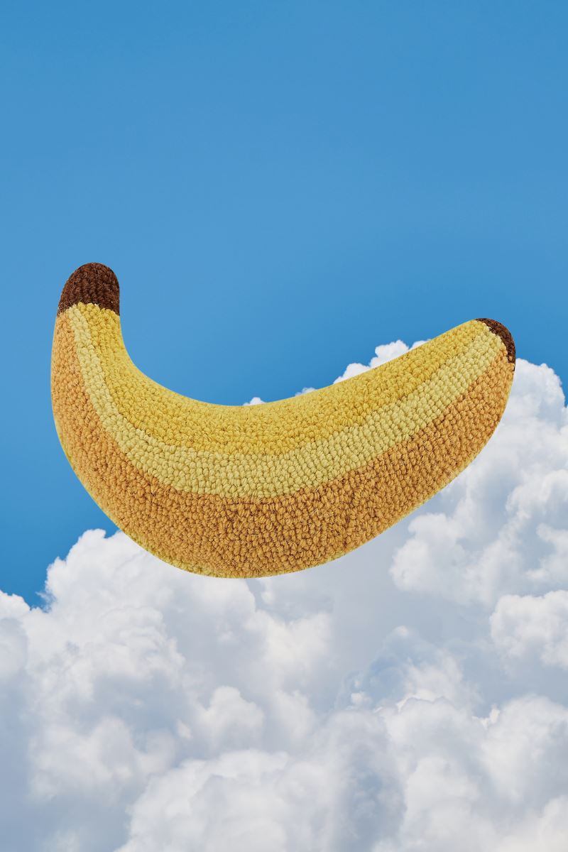 Banana Shaped Wool Throw Pillow Pillow Peking Handicraft