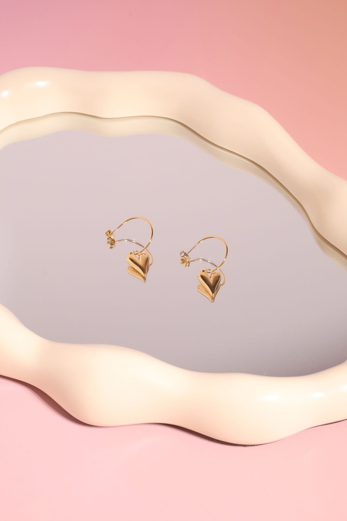 Bauble Heart Hoop Earrings mure + grand
