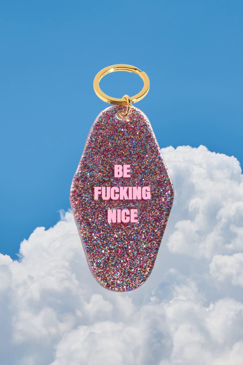 Be F*ing Nice Motel Keychain Keychain mure + grand