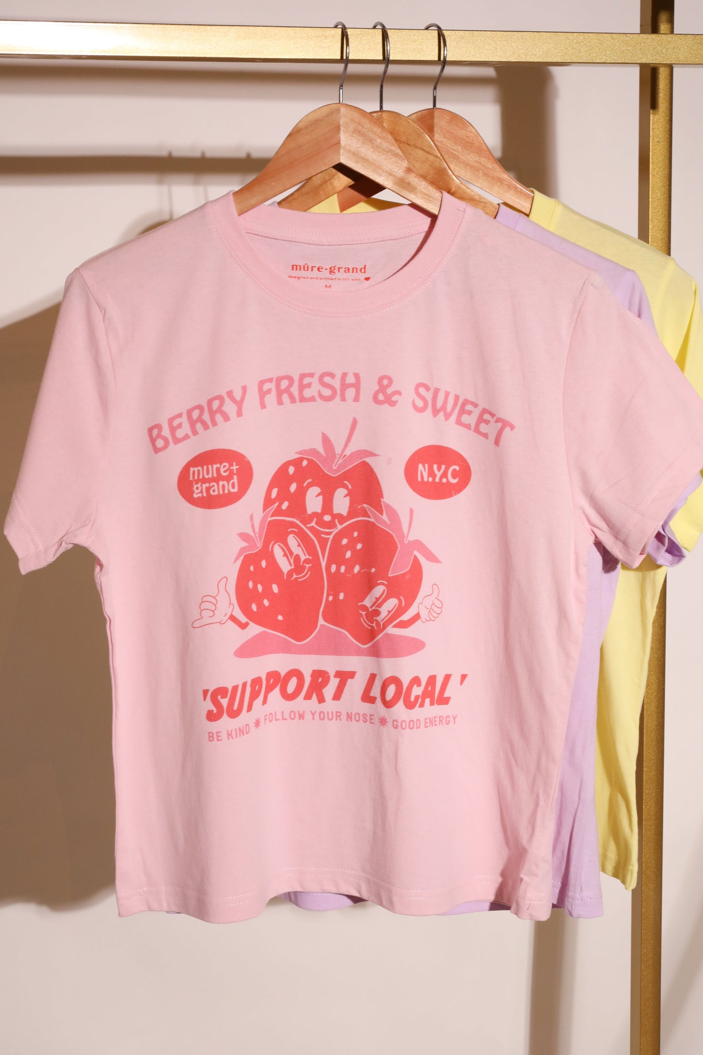 Berry Fresh + Sweet Graphic Tshirt t-shirt Mulberry & Grand