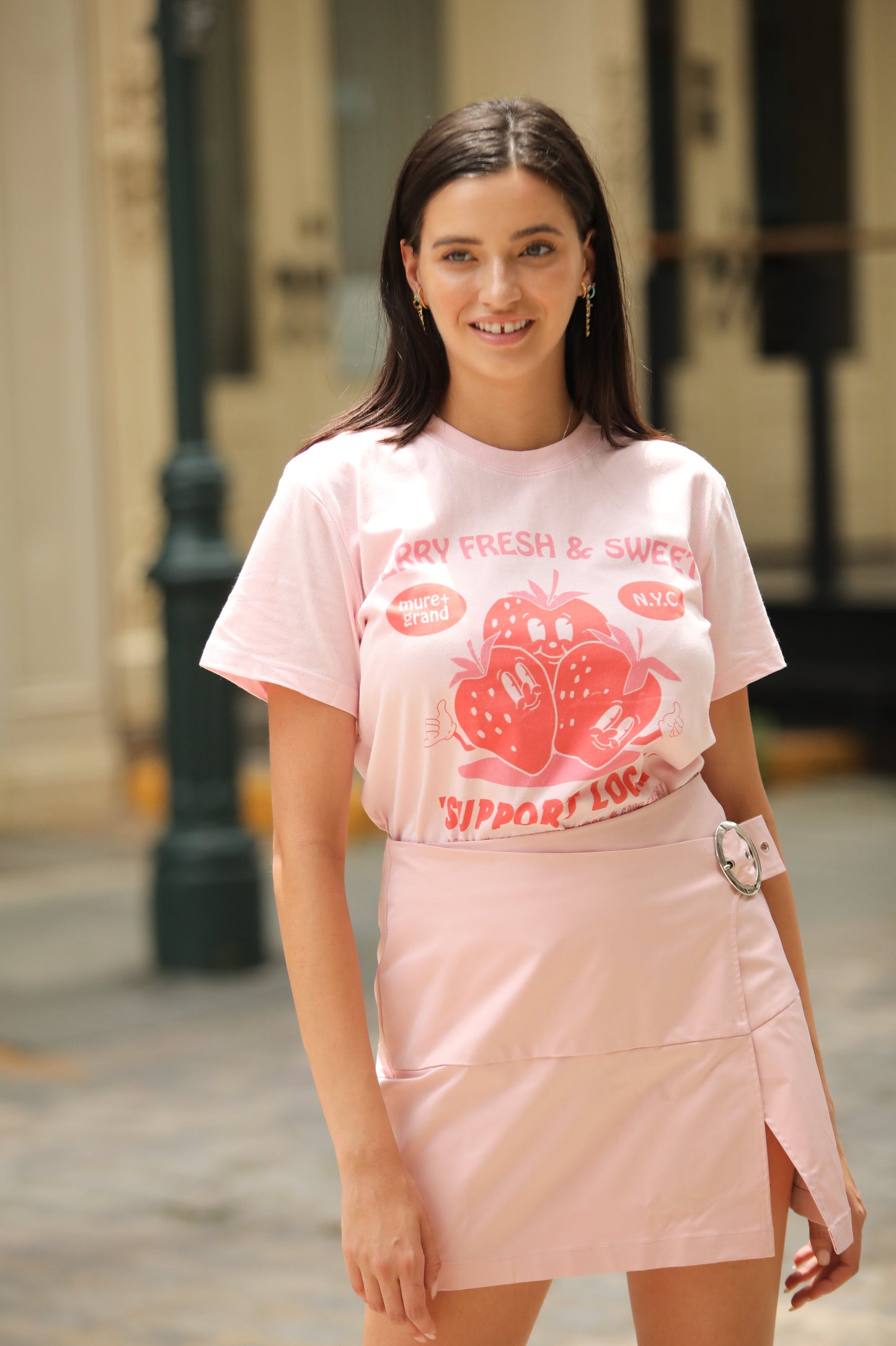 Berry Fresh + Sweet Graphic Tshirt t-shirt Mulberry & Grand