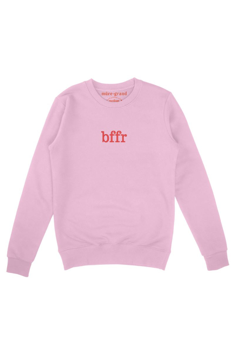 BFFR Embroidered Sweatshirt sweatshirt Mure + Grand Pink S