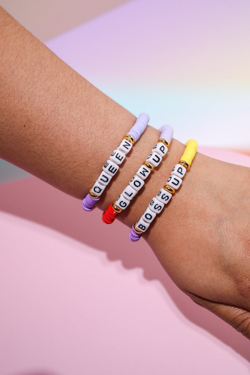 Boss Up Inspirational Beaded Bracelet Bracelet Mure + Grand